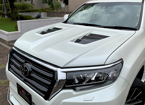 Elford FRP Lightweight Aero Bonnet for Prado 150 2017~