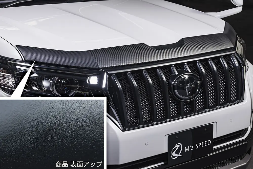 M'z SPEED Crossline Bonnet Protector AES for Toyota Landcruiser Prado