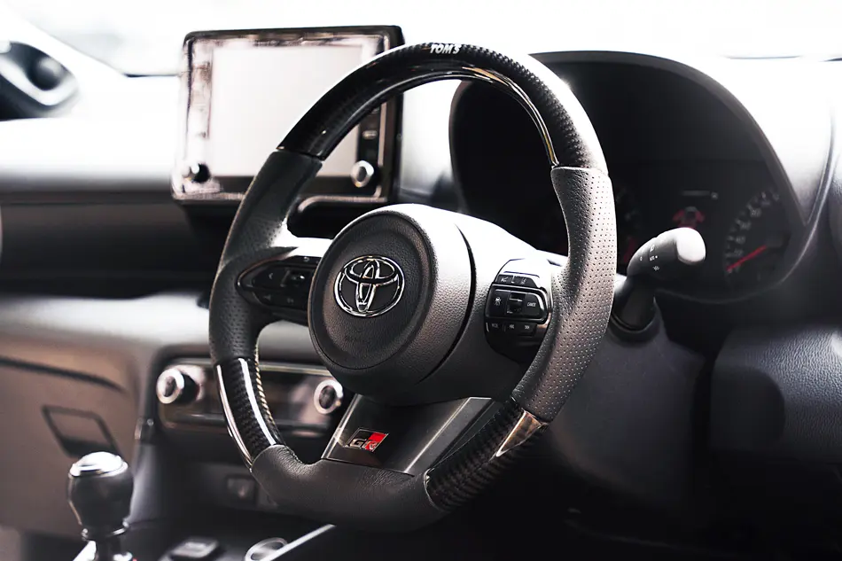 TOM'S Real Carbon Steering For GR Yaris/GR Corolla
