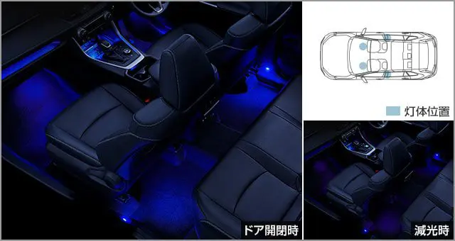 Toyota Genuine Interior illumination (Blue) for RAV4
