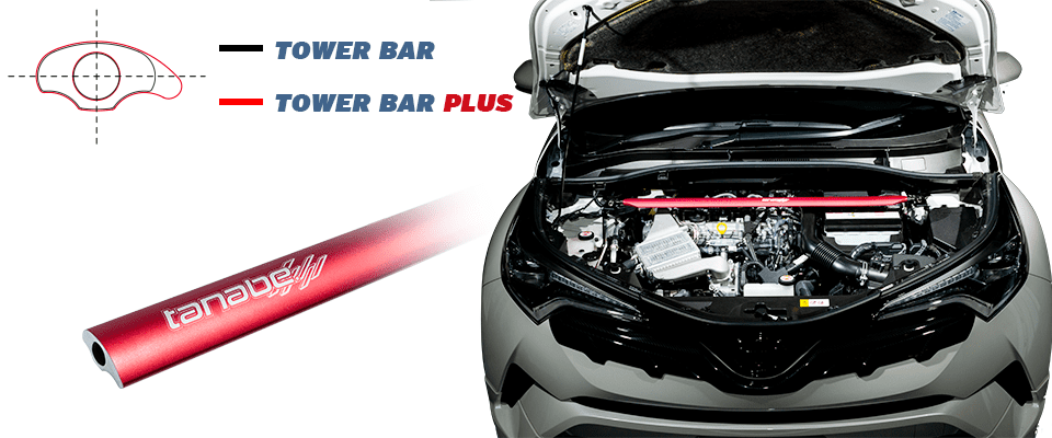 TANABE TOWER BAR Plus [Front] for C-HR ZYX11 - Genuine Japanese
