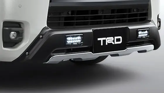 TRD Front Spoiler with LED for Toyota Hiace