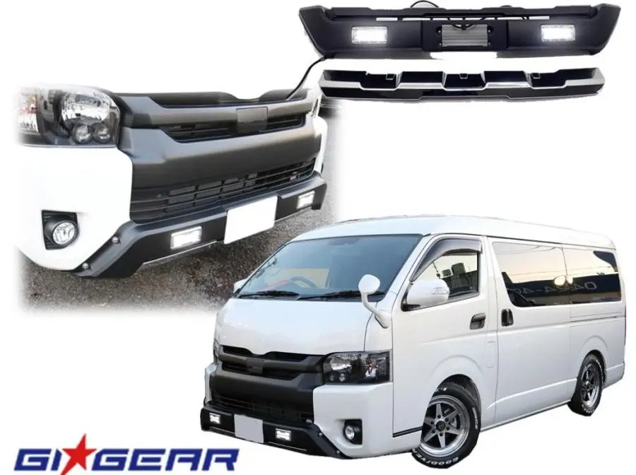 GI★GEAR OE Style Front Bumper Guard for Toyota Hiace Wide
