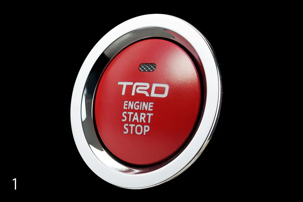 TRD Genuine Push Start Switch with Indicator Lamp for Gasoline Cars