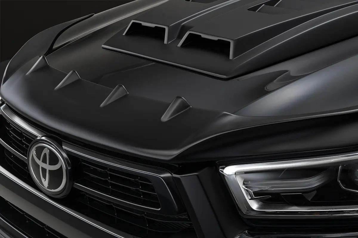 WALD Black Bison Bug Guard for Toyota Hilux 2020~