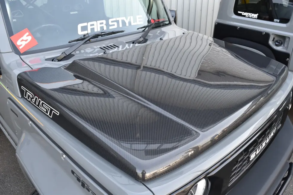 Car Style Carbon Bonnet for JIMNY JB74W