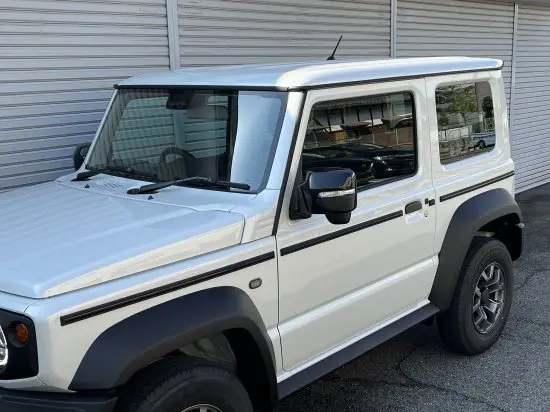 AEROOVER Black Plated Side Mold for Suzuki Jimny SIERRA