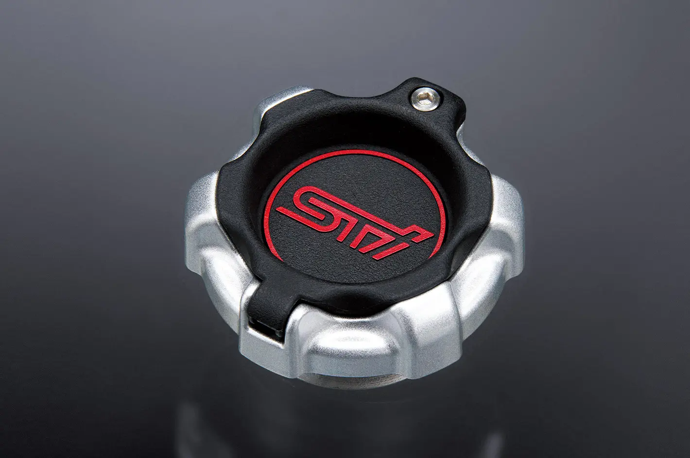 STI Aluminum Silver-grained Oil Filler Cap