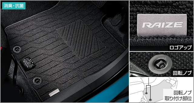 Toyota Genuine Floor Mat Basic Type for RAIZE