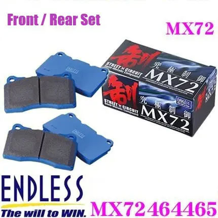 ENDLESS MX72464465 Sports Front/Rear Brake Pad Ceramic Carbon Metal Ultimate Control MX72