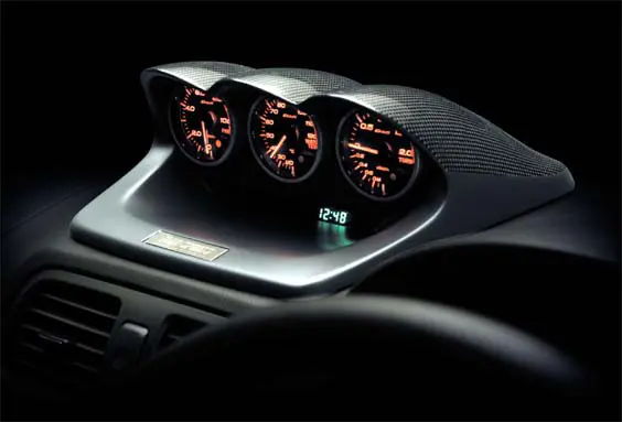 ZERO SPORTS Carbon Tripple Meter Panel for IMPREZA　