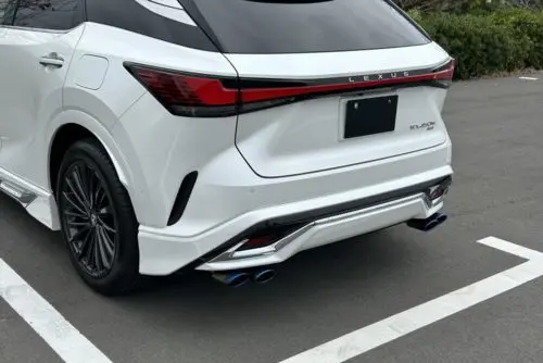 EXART ONE Muffler for LEXUS RX450h+ with Modellista Rear Skirt