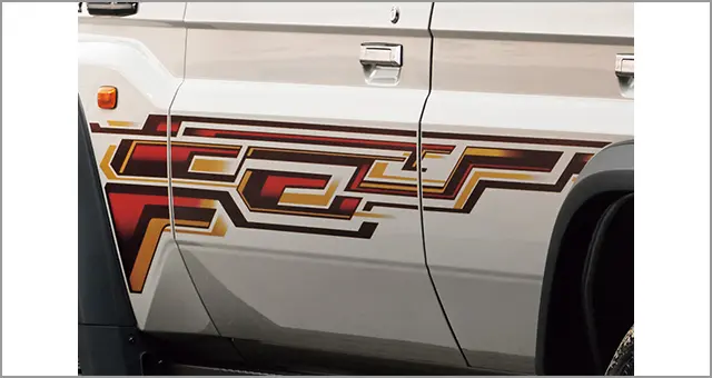 Toyota Genuine Striped Tape for Land Cruiser 70 2023~