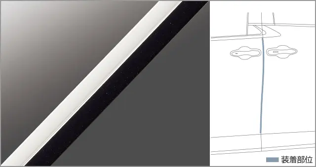 Toyota Genuine Door edge protector for Toyota Vellfire 2023~