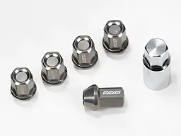 RAYS Duralumin Lock nut pack of 4 L37 straight type (for 6H)