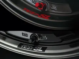RAYS VOLK RACING TE37SL BLACK Repair Rim Sticker
