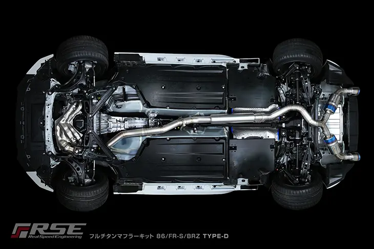RSE Full Titanium Muffler Kit 86/FR-S/BRZ TYPE-D RB6090-SB05B