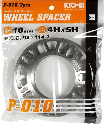 KYO-EI KYO-EI WHEEL SPACER 10MM P-010-2P