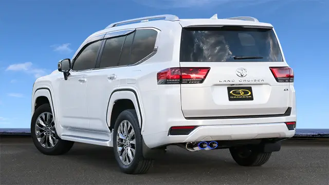GANADOR Ultimate Power Tune Double Round Muffler for Landcruiser