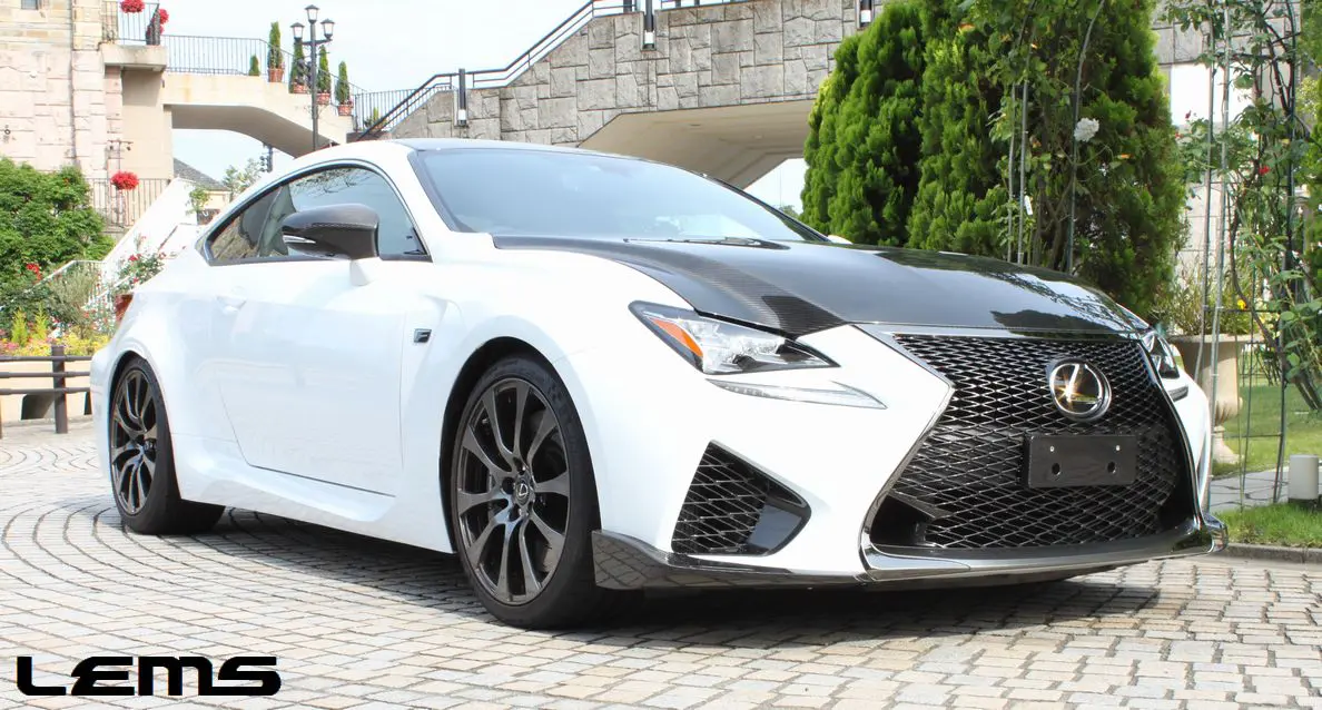 LEMS RCF Dry Carbon Front Splitter for Lexus RC F