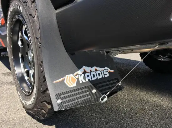 KADDIS  Carbon Plate for Mud Flaps : Mitsubishi Delica D:5 (Late Model)