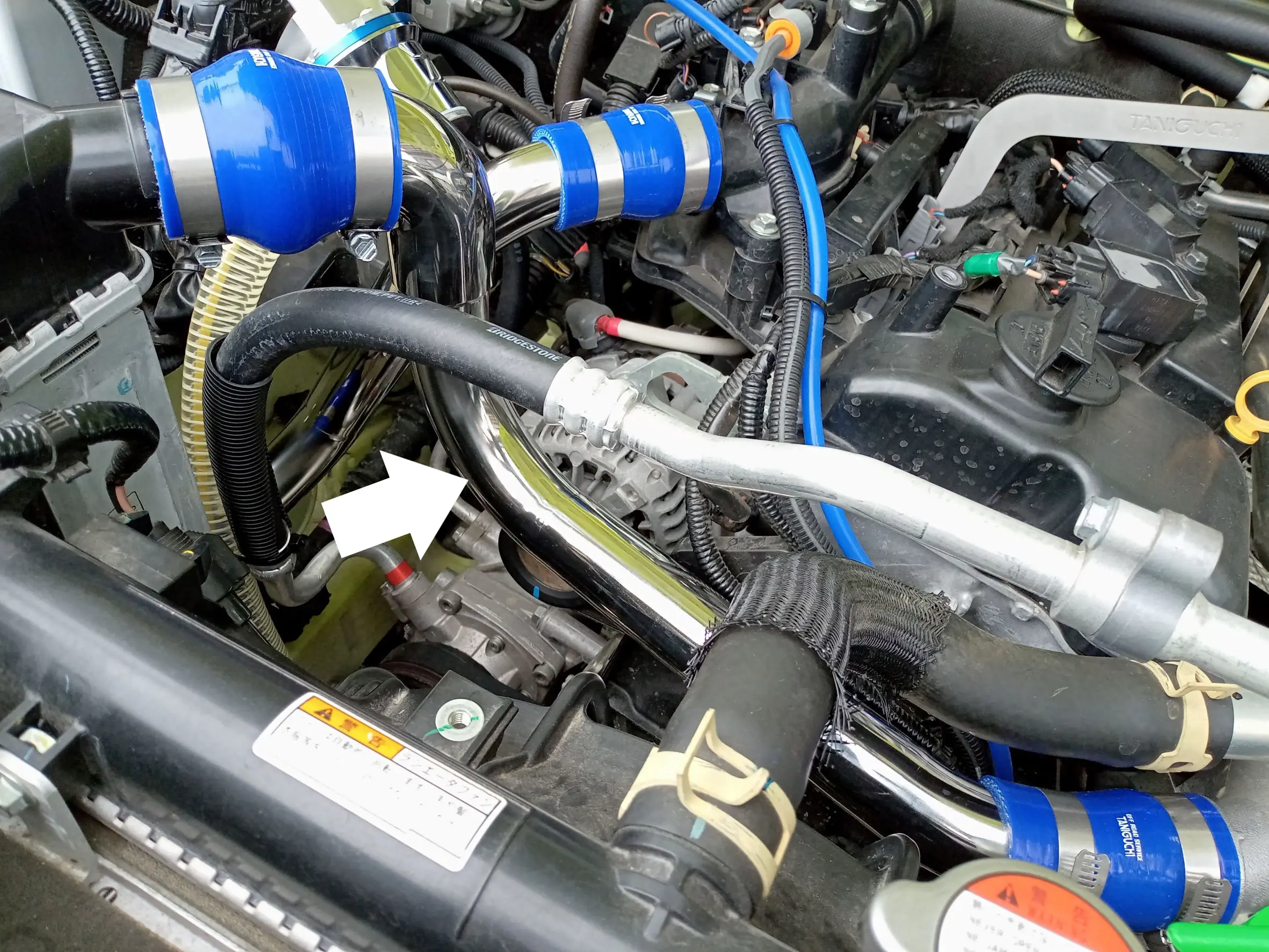 TANIGUCHI Stainless steel intake pipe for SUZUKI JIMNY JB64