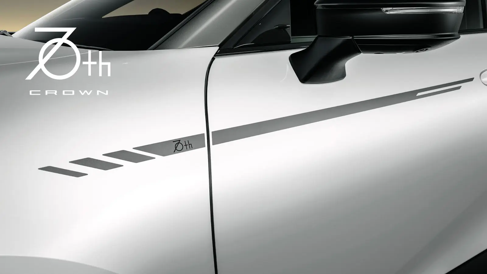 Toyota Genuine 70th Anniversary Side Decal for Toyota Crown