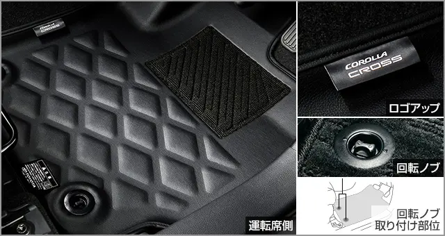 TOYOTA GENUINE FLOOR MATS FOR COROLLA CROSS 2025