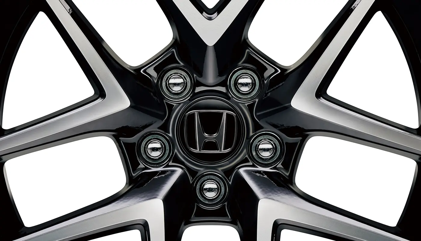HONDA GENUINE ALUMINUM WHEEL CENTER CAPS (BLACK H MARK) FOR VEZEL 2024~