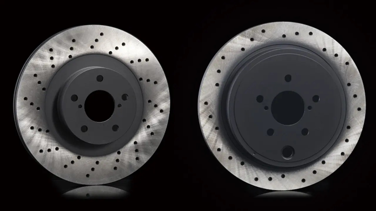 SUBARU GENUINE STI DRILLED BRAKE DISCS FOR BRZ