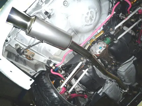 UNLIMITED WORKS 70mm FULL TITANIUM EXHAUST FOR SUBARU IMPREZA GC8/GDB