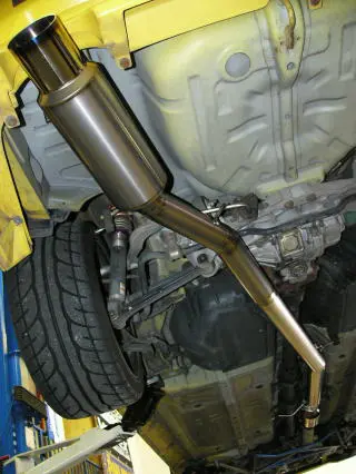 UNLIMITED WORKS 80mm FULL TITANIUM EXHAUST SYSTEM FOR LANCER EVOLUTION  IV–VI