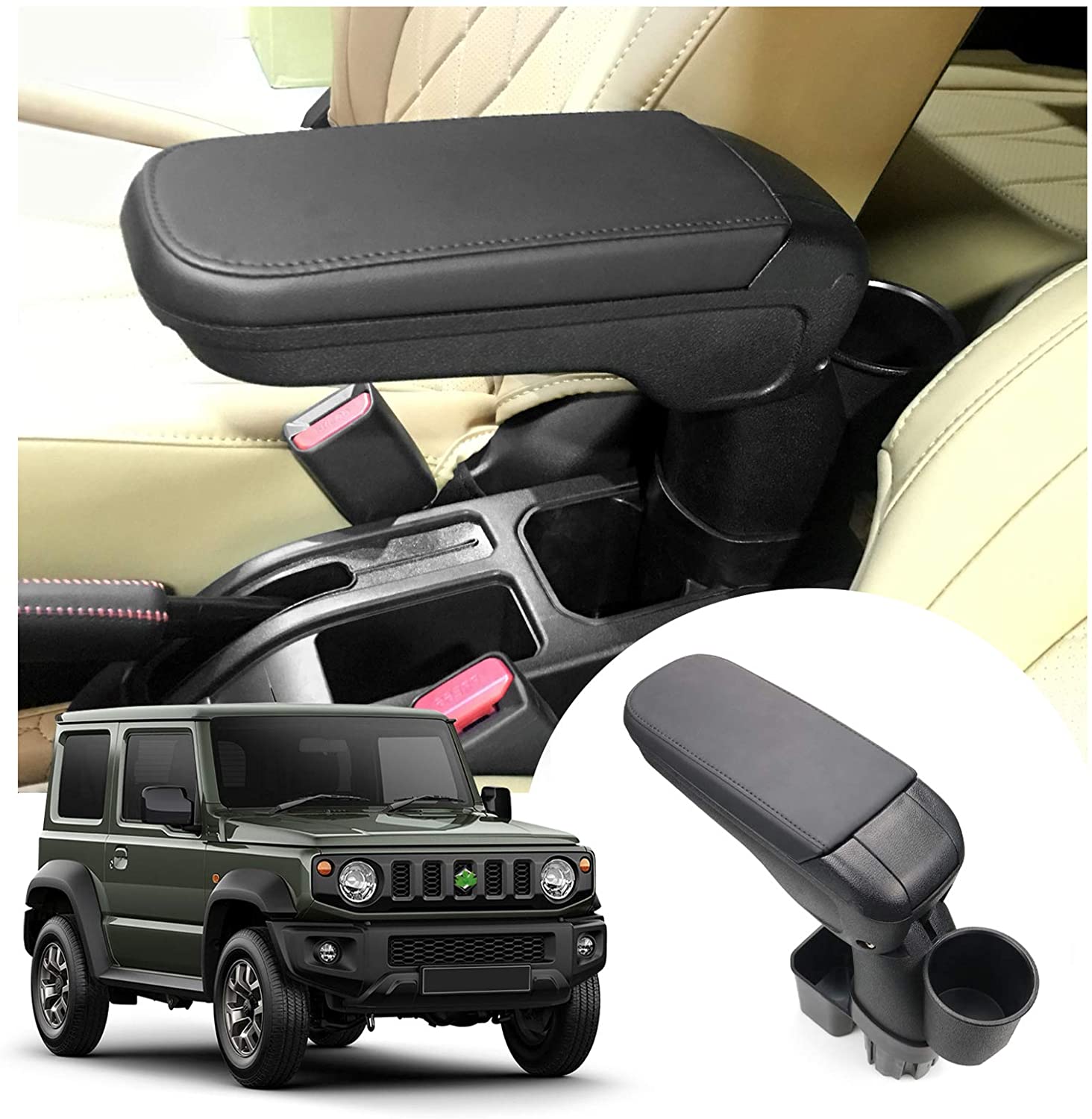 Imported 3 Maruti Jimny accessories from Japan including an armrest