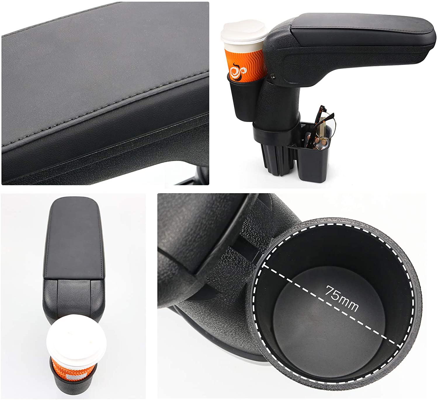 LFOTPP Armrest Centre Armrest with Cup Holder for Jimny JB64 JB74 Car Centre  Console with Storage Compartment Padded Accessories : :  Automotive