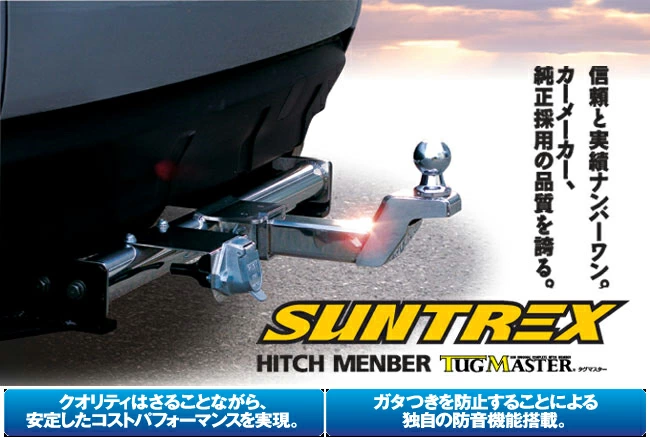 SUNTREX Stainless Steel Hitch Member for Landcruiser 200 | Japan