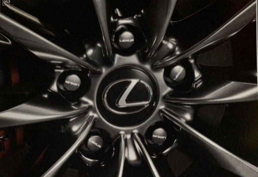 LEXUS GENUINE BLACK COLOR HUB BOLT SET for LEXUS