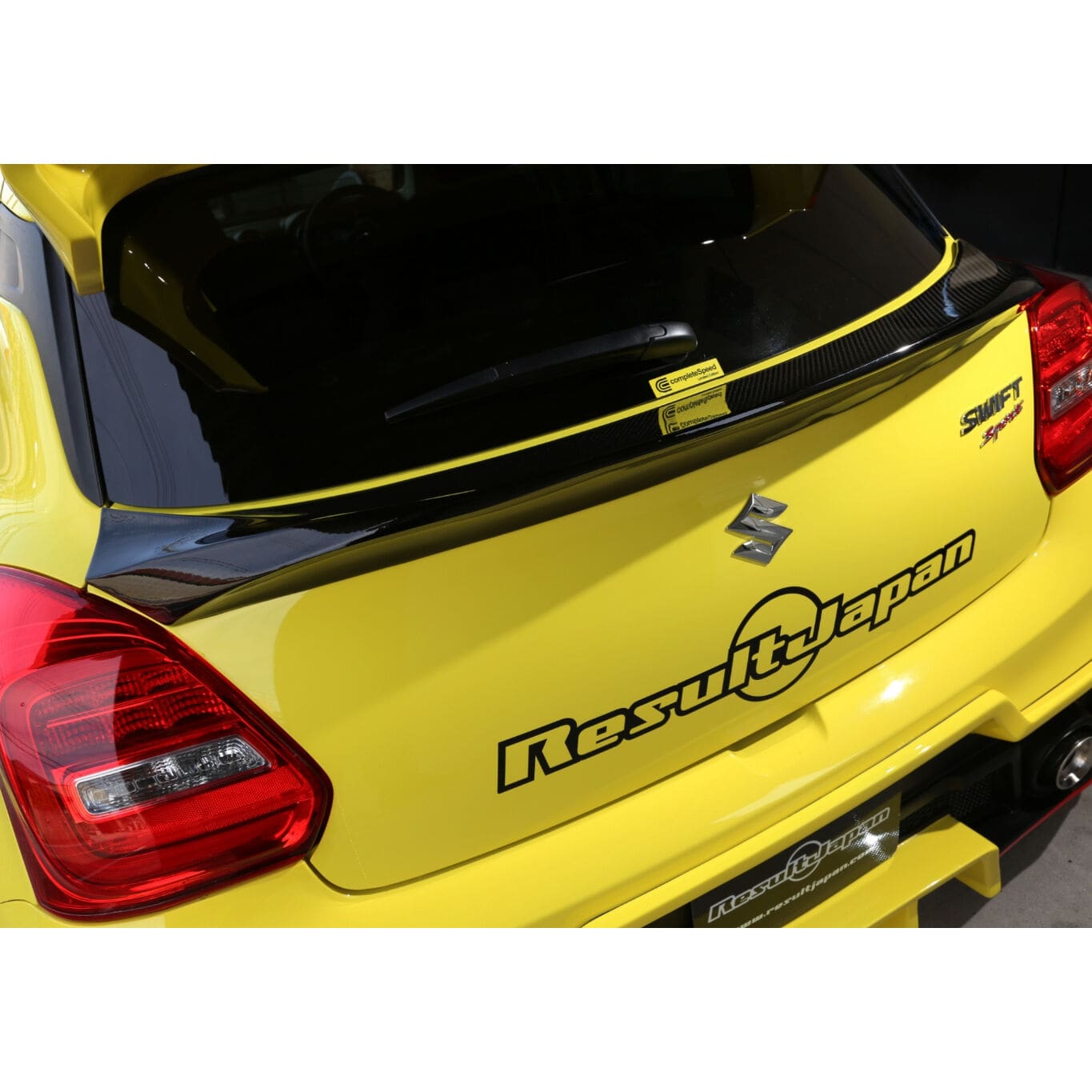 RESULT JAPAN CARBON FIBER TAILGATE SPOILER FOR SWIFT SPORT ZC33S
