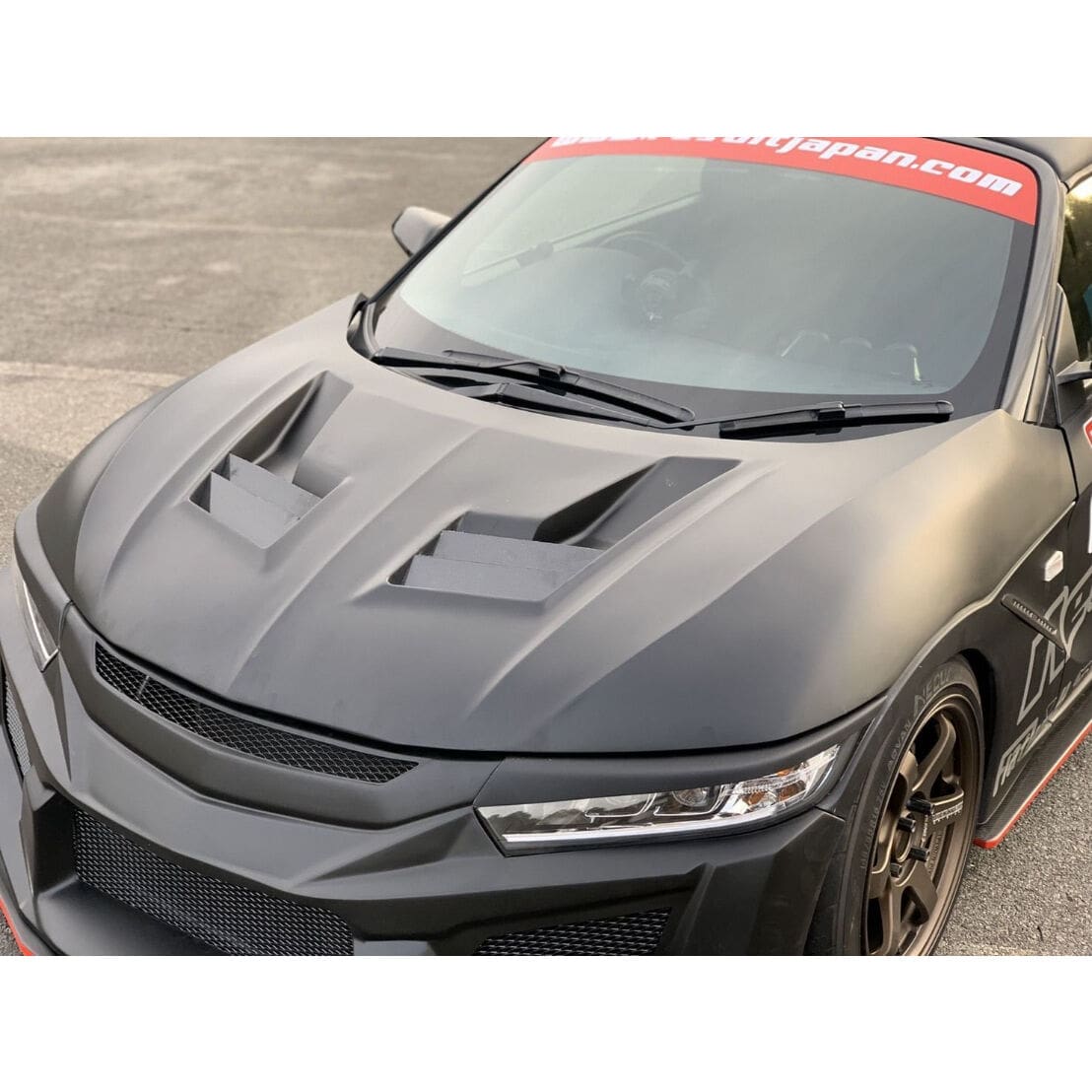 RESULT JAPAN AERO BONNET TYPE 2 – CARBON FIN STYLE FOR HONDA S660 (JW5)