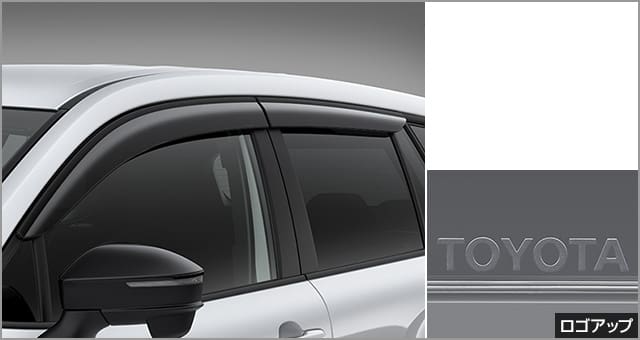 TOYOTA GENUINE SIDE VISORS RV WIDE FOR COROLLA CROSS GR SPORT 2025