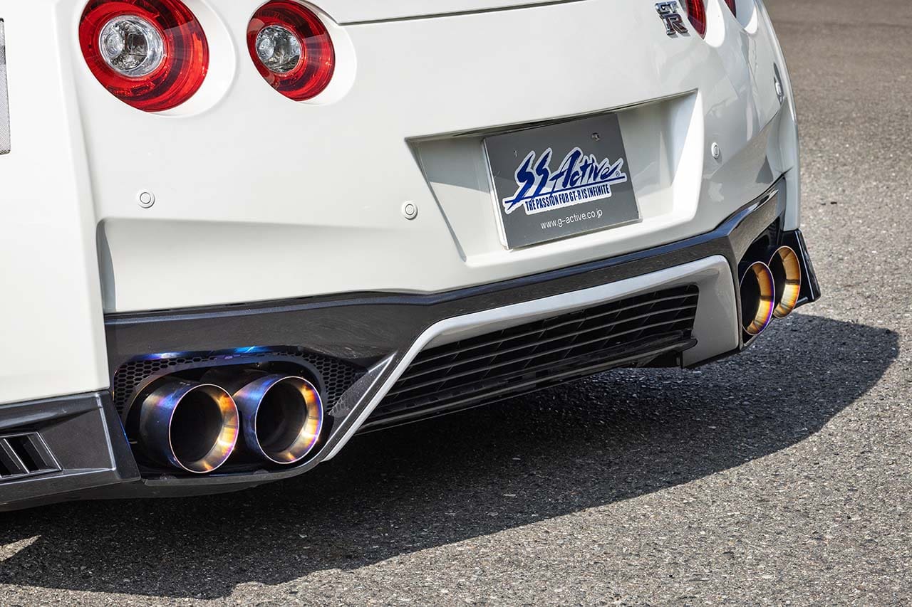 GARAGE ACTIVE (SS-ACTIVE) TITANIUM MUFFLER FOR NISSAN R35 GT-R