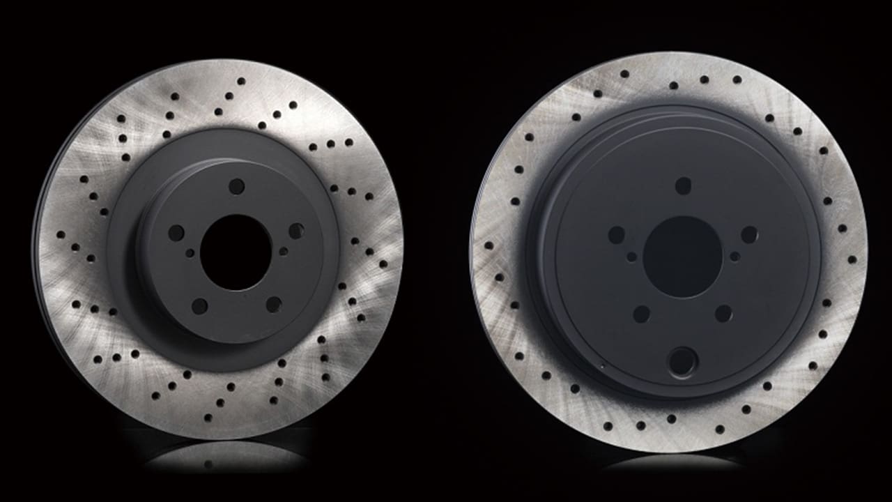 SUBARU GENUINE STI DRILLED BRAKE DISCS FOR BRZ