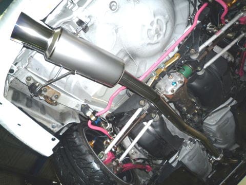 UNLIMITED WORKS 70mm FULL TITANIUM EXHAUST FOR SUBARU IMPREZA GC8/GDB