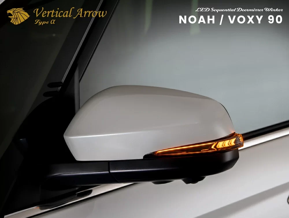 AVEST VERTICAL ARROW TYPE ALPHA TURN SIGNAL DOOR MIRROR for NOVA/VOXY 90